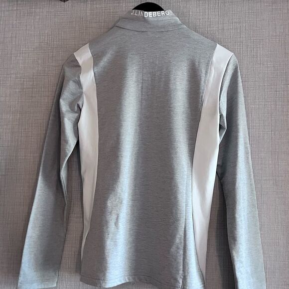 J.Lindeberg Daria Golf Mid Layer Golf Full Zip Micro Chip Melange XS NWOT - Picture 7 of 15